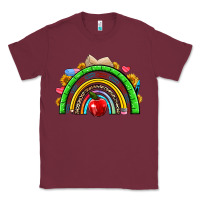 Burgundy school rainbow Classic Tee - NancyCooperArtShop