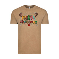 Vintage Coffee merry christmas raindeerr Vintage Tee - MaliasSmallBusiness