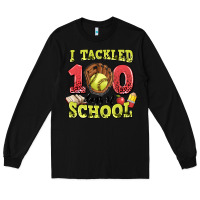 Black i tackled days of school softball Long Sleeve Tee - LillyAllenDesigns