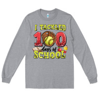 Heather Grey i tackled days of school softball Long Sleeve Tee - LillyAllenDesigns