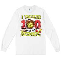 White i tackled days of school softball Long Sleeve Tee - LillyAllenDesigns