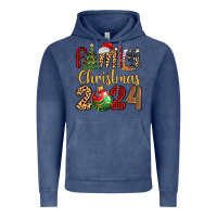 Vintage Denim family christmas 2024 Vintage Hoodie - MaliasSmallBusiness
