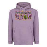 Lavender Mardi gras mama with beads mother's day Heavyweight Hoodie - HowdyJamesFarm