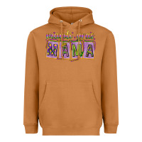 Meerkat Mardi gras mama with beads mother's day Heavyweight Hoodie - HowdyJamesFarm