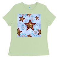 Matcha 4th of july leopard star seamless pattern Ladies Tee - BundleAndBundleShop