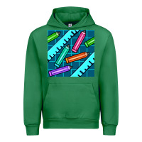 Emerald school pencil seamless pattern Urban Hoodie - BundleAndBundleShop