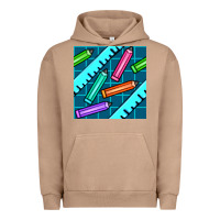 Pigment Burro school pencil seamless pattern Urban Hoodie - BundleAndBundleShop