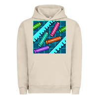 Pigment French Oak school pencil seamless pattern Urban Hoodie - BundleAndBundleShop