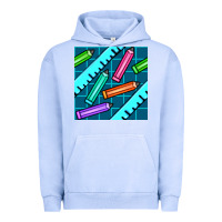 Pigment Grape Ice school pencil seamless pattern Urban Hoodie - BundleAndBundleShop