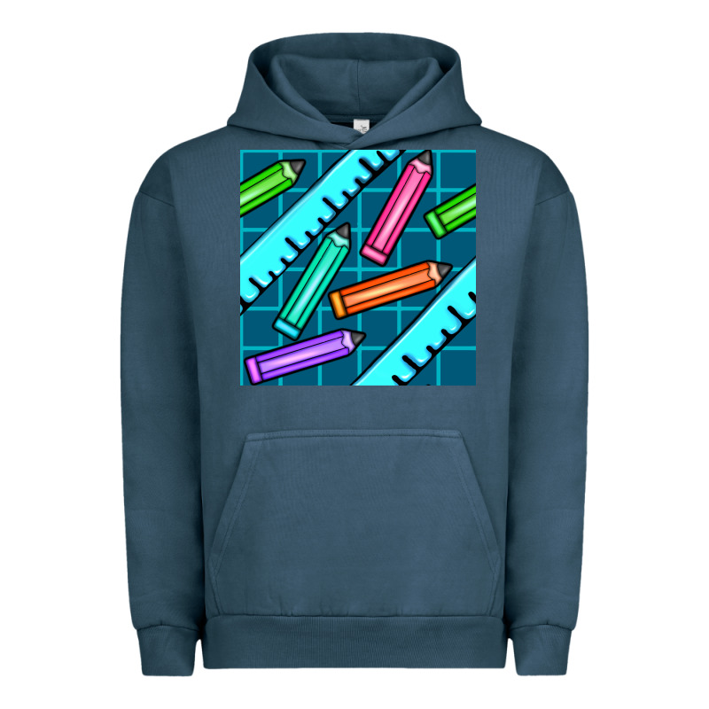 School Pencil Seamless Pattern Urban Hoodie by BundleAndBundleShop | Teevron