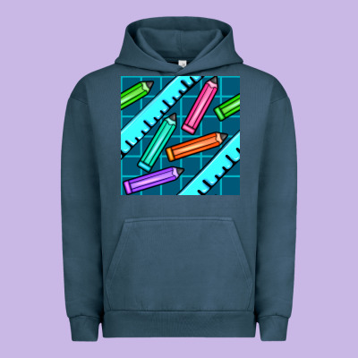School Pencil Seamless Pattern Urban Hoodie Designed By Bundleandbundleshop