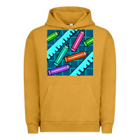 Pigment Peanut Butter school pencil seamless pattern Urban Hoodie - BundleAndBundleShop