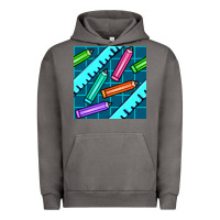 Pigment Tornado school pencil seamless pattern Urban Hoodie - BundleAndBundleShop