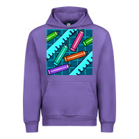 Tulip school pencil seamless pattern Urban Hoodie - BundleAndBundleShop