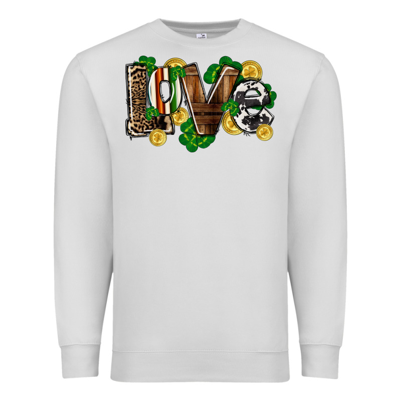 Western Love St. Patrick's Day Premium Sweatshirt by CowGirlArtShop | Teevron