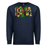 Navy Western love St. Patrick's Day Premium Sweatshirt - CowGirlArtShop