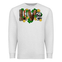 Oatmeal Heather Western love St. Patrick's Day Premium Sweatshirt - CowGirlArtShop