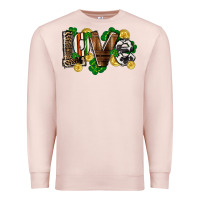 Pale Pink Western love St. Patrick's Day Premium Sweatshirt - CowGirlArtShop