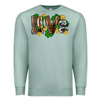 Seafoam Western love St. Patrick's Day Premium Sweatshirt - CowGirlArtShop
