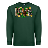 Sports Green Western love St. Patrick's Day Premium Sweatshirt - CowGirlArtShop