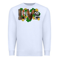 White Western love St. Patrick's Day Premium Sweatshirt - CowGirlArtShop