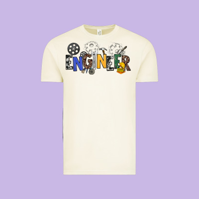 Engineer Vintage Tee Designed By Nancycooperartshop