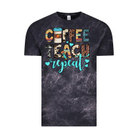 Cloud Black coffee teach repeat Vintage Tee - JahusDesignShop