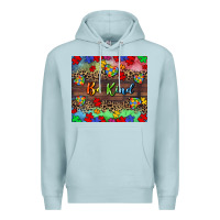 Blue Mist Be kind Premium Hoodie - CowGirlArtShop