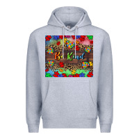 Heather Grey Be kind Premium Hoodie - CowGirlArtShop