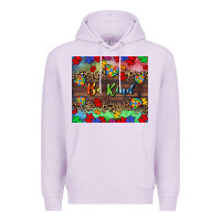 Lilac Be kind Premium Hoodie - CowGirlArtShop