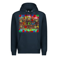 Navy Be kind Premium Hoodie - CowGirlArtShop