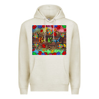 Oatmeal Heather Be kind Premium Hoodie - CowGirlArtShop