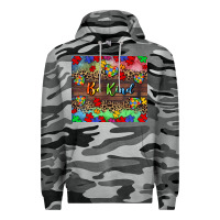Slate Camo Be kind Premium Hoodie - CowGirlArtShop