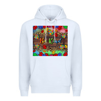 White Be kind Premium Hoodie - CowGirlArtShop