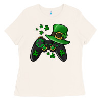Bone St Patricks Day Gamer Ladies Tee - Jasminsmagicworld