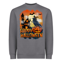 Storm Happy Halloween With Crow Heavyweight Sweatshirt - LillyAllenDesigns