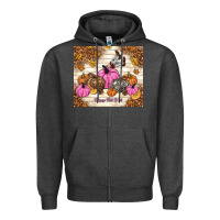 Charcoal Heather happy fall y'all cowgirl Zipper Hoodie - TumblerDesignByShophia
