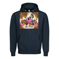 Navy happy fall y'all cowgirl Zipper Hoodie - TumblerDesignByShophia