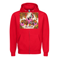 Red happy fall y'all cowgirl Zipper Hoodie - TumblerDesignByShophia
