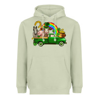 Matcha St. Patrick's Day farm animals Heavyweight Hoodie - CowGirlArtShop