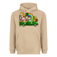 Mushroom St. Patrick's Day farm animals Heavyweight Hoodie - CowGirlArtShop
