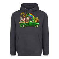 Smoke St. Patrick's Day farm animals Heavyweight Hoodie - CowGirlArtShop