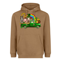 Toasted Coconut St. Patrick's Day farm animals Heavyweight Hoodie - CowGirlArtShop