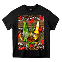 Black beer bottles with wheat and barley Heavy Core Tee - AdoDesignShop