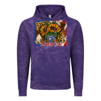 Cloud Purple Patriotic Sunflower God Bless America Vintage Hoodie - Jasminsmagicworld