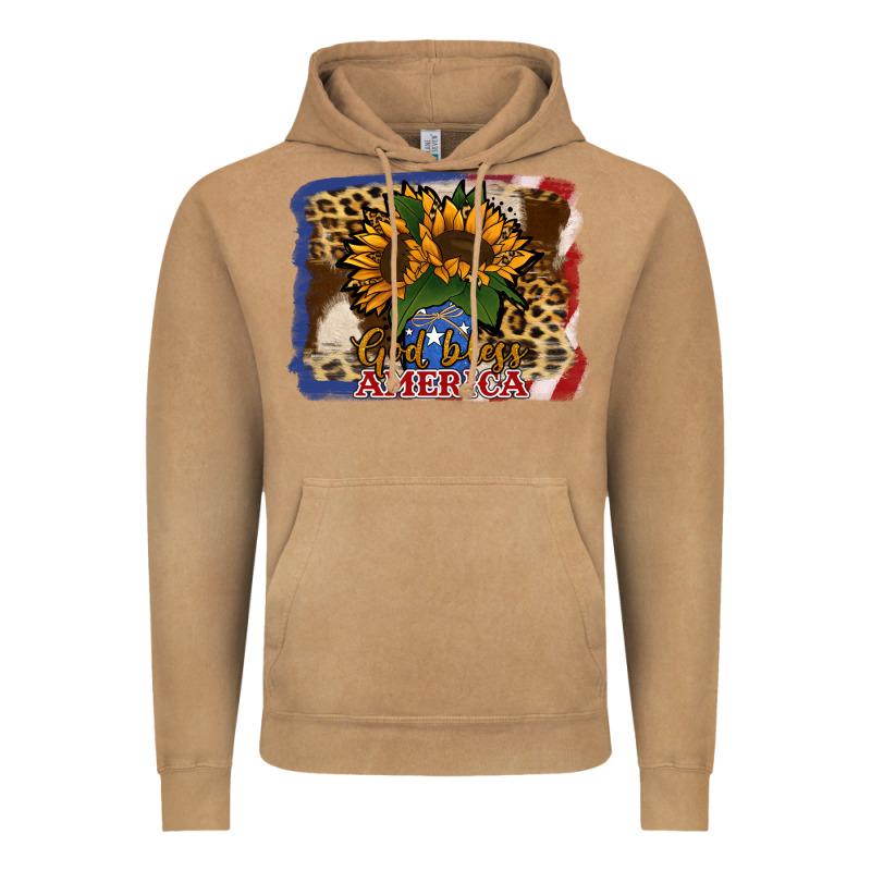 Patriotic Sunflower God Bless America Vintage Hoodie by Jasminsmagicworld | Teevron
