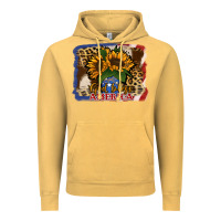 Vintage Mustard Patriotic Sunflower God Bless America Vintage Hoodie - Jasminsmagicworld