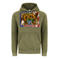 Vintage Olive Patriotic Sunflower God Bless America Vintage Hoodie - Jasminsmagicworld