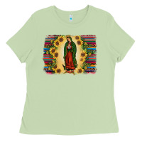Matcha serape our lady of guadalupe2 Ladies Tee - JahusDesignShop