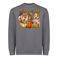 Storm welcome fall with dogs Heavyweight Sweatshirt - LillyAllenDesigns